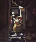 Jan Vermeer letter china oil painting reproduction